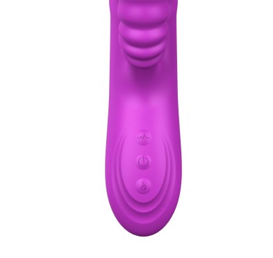 Wibrator-Angelia USB 3 functions of thrusting / 20 vibrations Purple